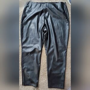 Old Navy Faux Leather Skinny Pants (size 22)